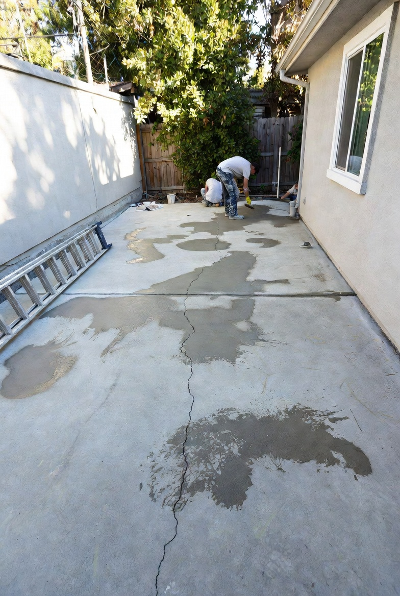 Concrete Patio Repair & Resurfacing